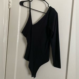 One shoulder body suit